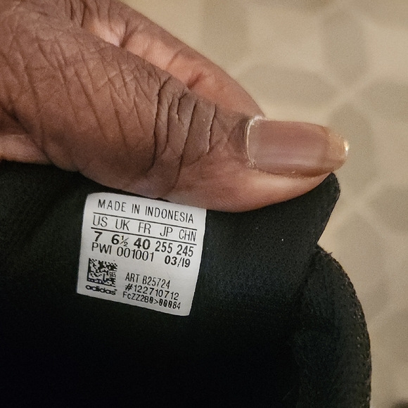 Black On Black Adidas Sneakers - Picture 5 of 6